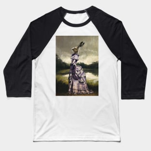 Victorian Hare Lady Baseball T-Shirt